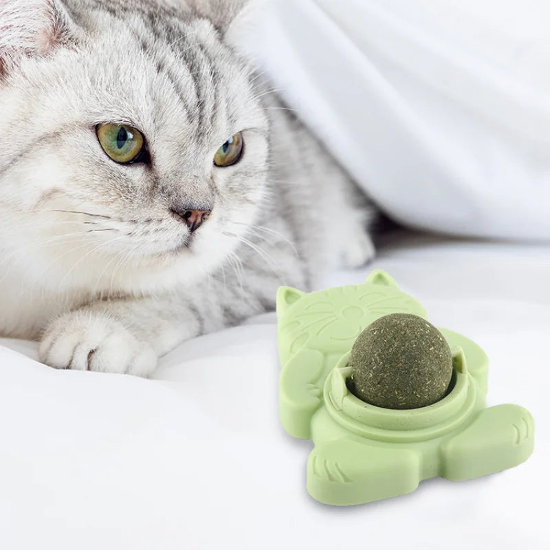 Cats Can Sticky Rotating Decompression Mint Ball Lickety-Split Clean Cat's Teeth, Removes Bad Breath, Protects Oral Health