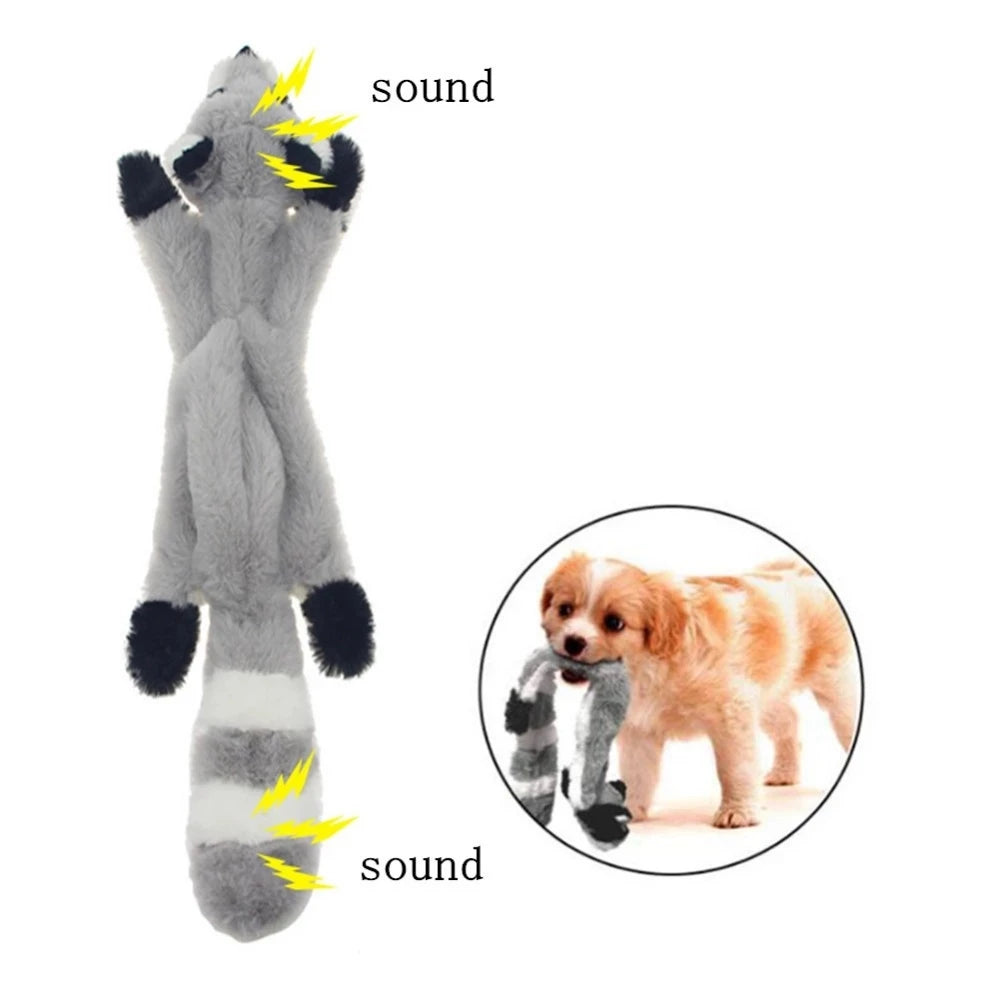 Funny Plush Dog Squeaky Toys Cute Animal Fox Lion Rabbit Shape Small Large Dogs Interactive Chew Toy Pet Accessories