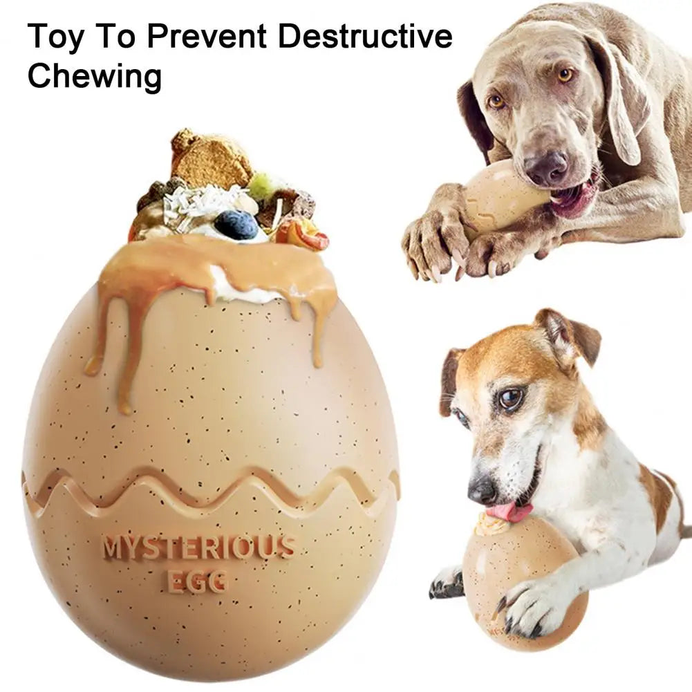 Emotion Relief Dog Toy Pet Leaking Toy Dinosaur Eggs Dog Toy Slow Feeding Treat Dispenser Dental Health Game Training for Small