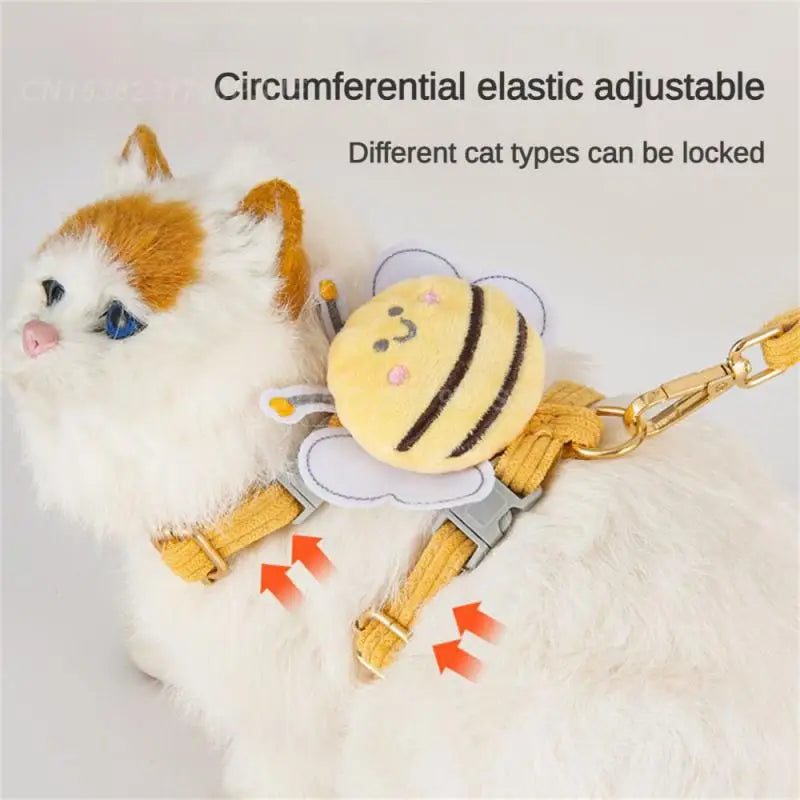 1/2/3PCS Cat Leash Comfortable Fashionable Cat With Chest Strap And Harness Walking Cat Leash Cat Strap Popular Pet Supplies