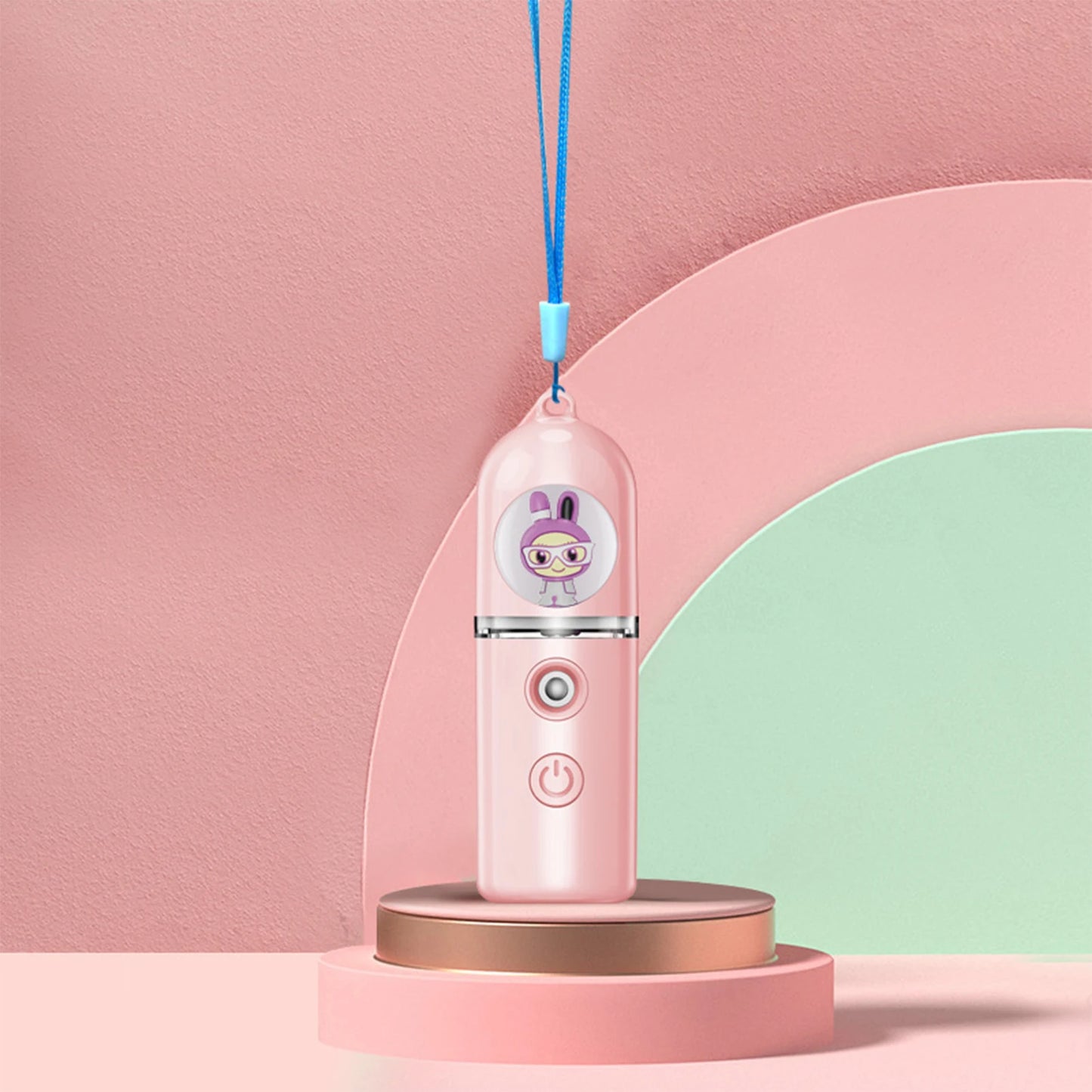 Cute Rabbits Water Mist Sprayers USB Charging Cold Spray Hydration Meter Skin Care Tool
