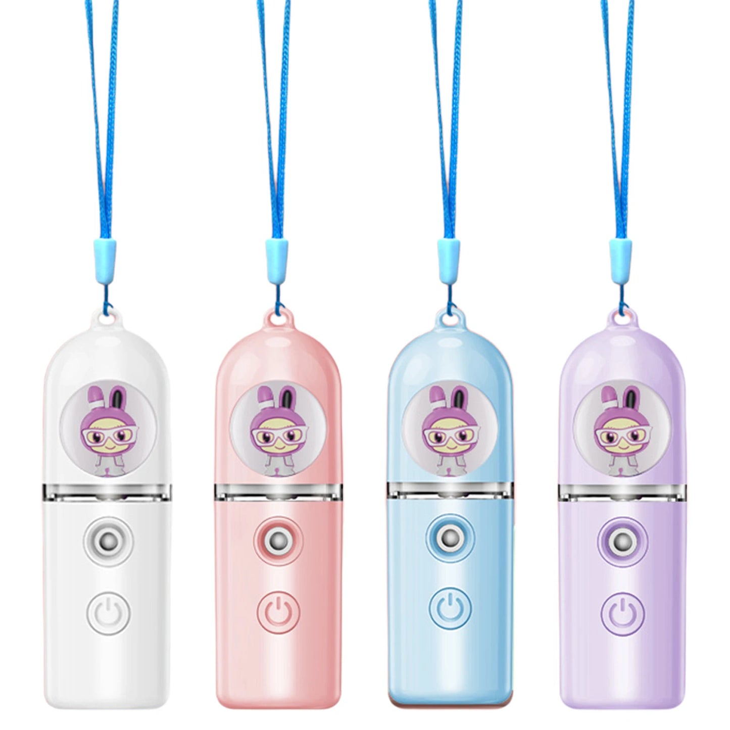 Cute Rabbits Water Mist Sprayers USB Charging Cold Spray Hydration Meter Skin Care Tool