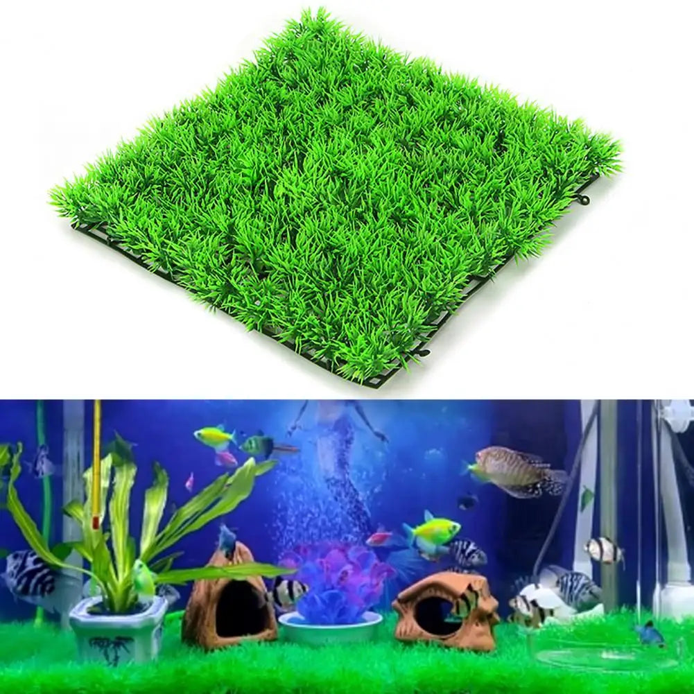 Easy-care Artificial Grass Carpet Durable Fade-resistant Grass Low-maintenance Aquarium Decoration for Fish Tank Aquascape