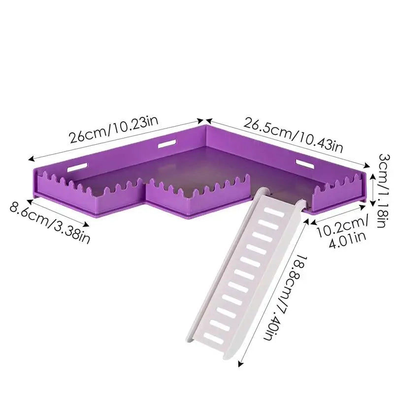 Cage Playground Hamster Safe PVC Play Gym With Ladder Habitat Ornamental Platform For Squirrels Hamsters Chipmunks Hedgehogs