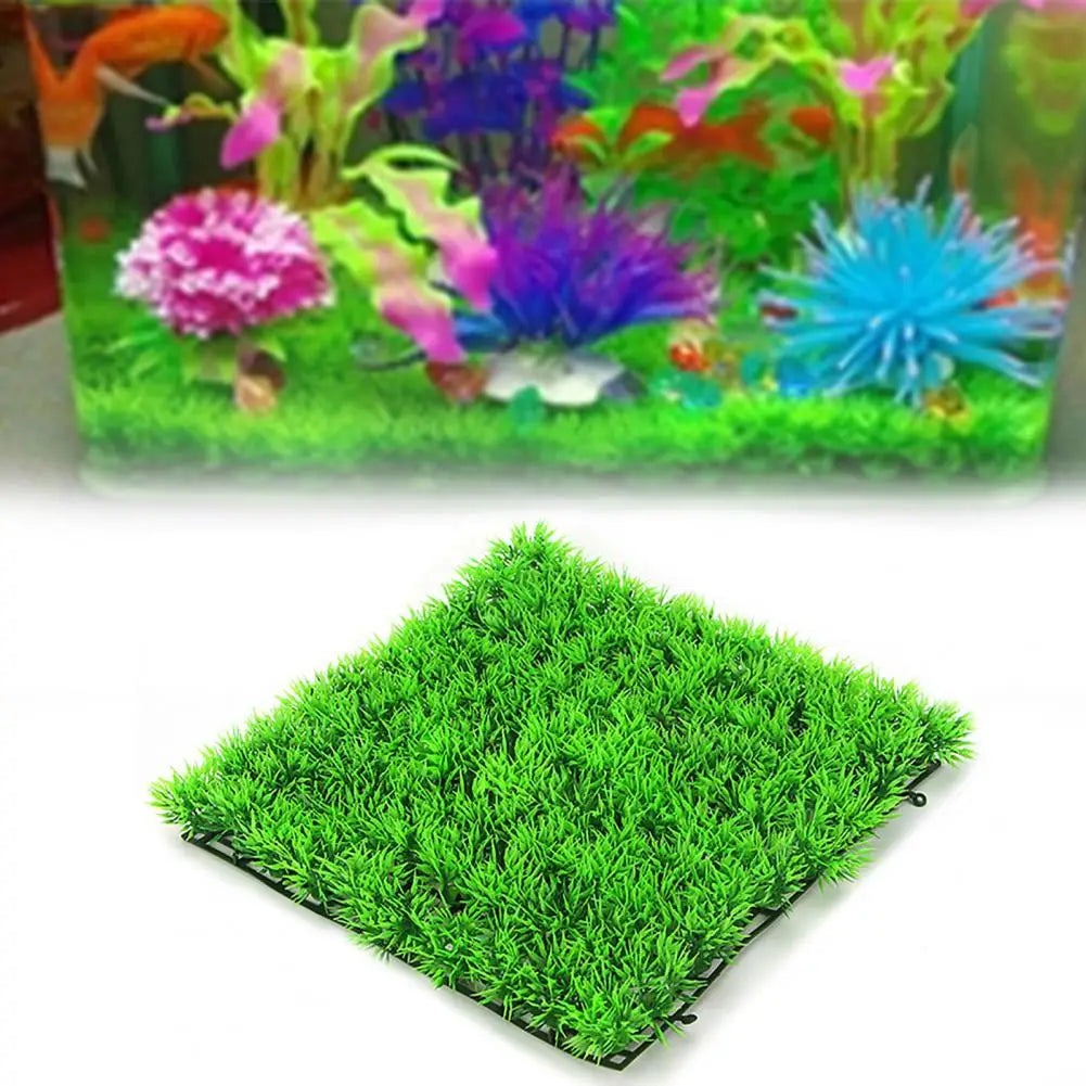 Easy-care Artificial Grass Carpet Durable Fade-resistant Grass Low-maintenance Aquarium Decoration for Fish Tank Aquascape