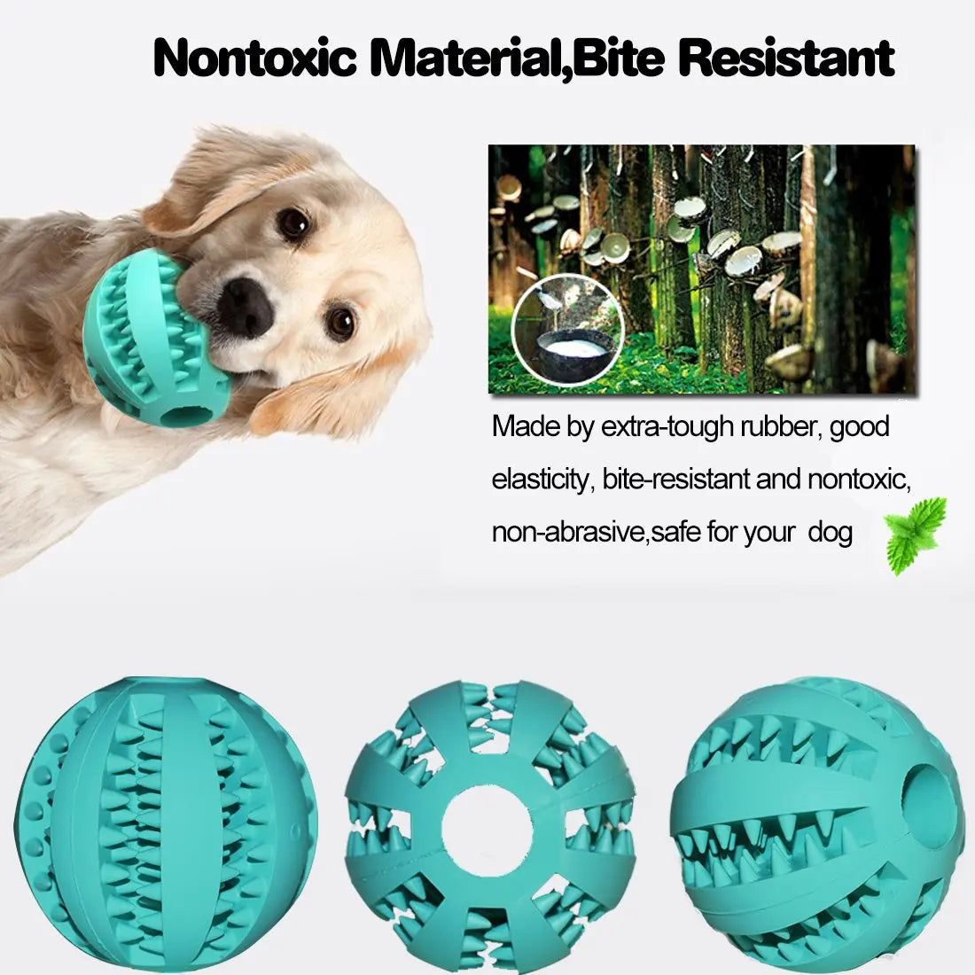 Toys for Dogs Rubber Dog Ball for Puppy Funny Dog Toys for Pet Puppies Large Dogs Tooth Cleaning Snack Ball Toy for Pet Products