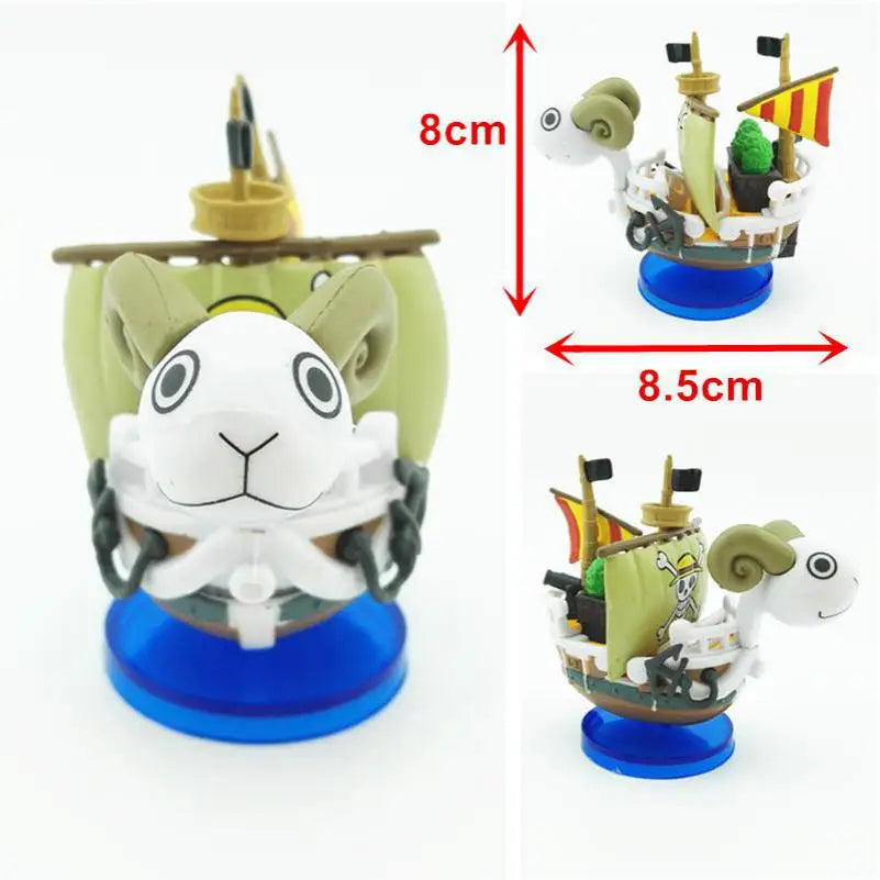 New PVC Japanese ONE PIECE Cartoon Boat Aquarium Decoration Fish Tank Ship Ornament Merry Sunny Marine Ship Figure Aquatic Decor