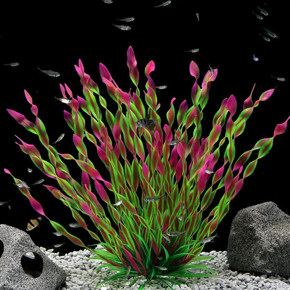 Dropshipping!! Aquarium Plant Realistic Appearance Hideout Decor Plastic Artificial Seaweed Fish Tank Decoration for Home