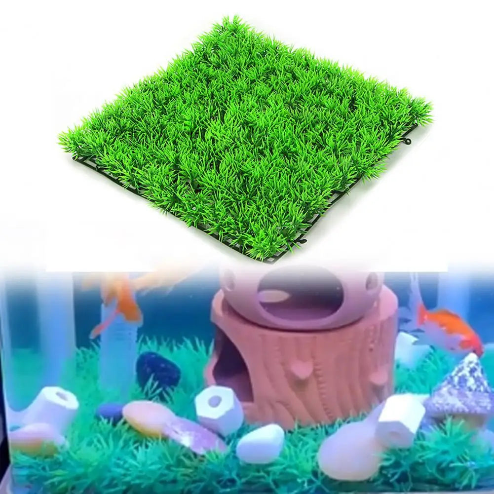 Easy-care Artificial Grass Carpet Durable Fade-resistant Grass Low-maintenance Aquarium Decoration for Fish Tank Aquascape